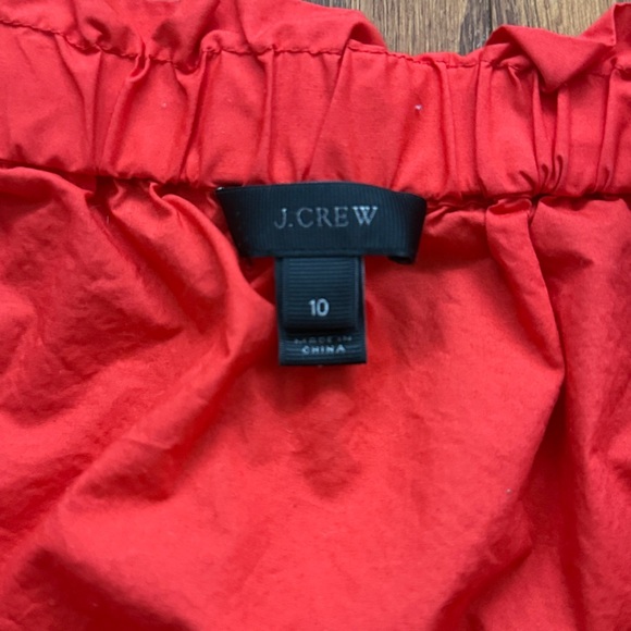 J. Crew off shoulder red orange blouse - Picture 7 of 9